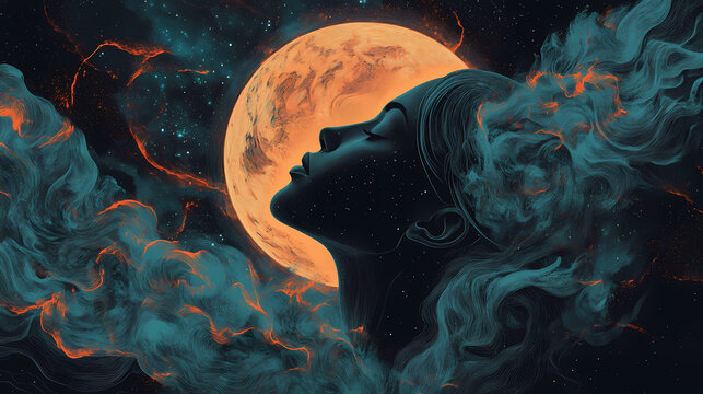 Vastness of space: a glimpse into the cosmic infinity. eclipticae. illustration. Glimpse. Illustration