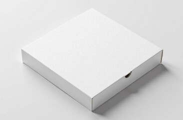 White pizza box mockup