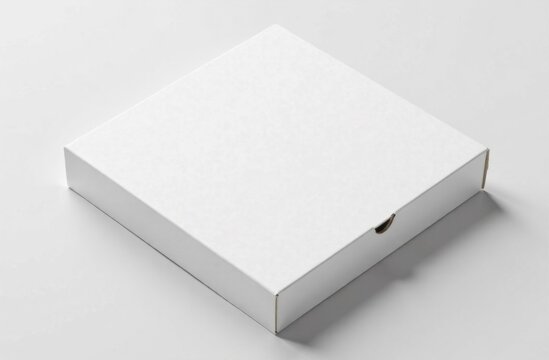 White pizza box mockup