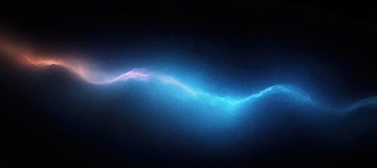 Deep Blue Black Gradient Abstract Noisy Texture Glowing Light Background for Poster Header Banner Design