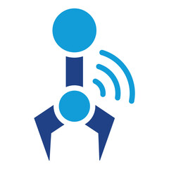 Robotic Sensor Flat Icon