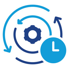 Cycle Time Flat Icon