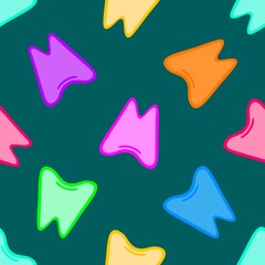 Medicine seamless teeth pattern for wrapping paper and fabrics and linens