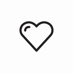 heart like favorite icon sign vector