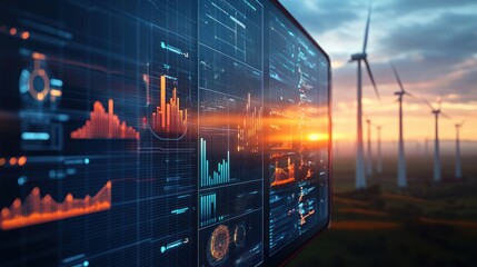 Wind Power Energy Data Analytics Dashboard with Renewable Technology for Monitoring Clean Production and Efficiency