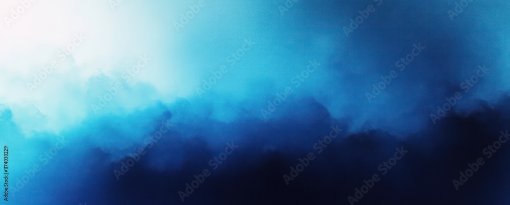 Poster blue gradient background texture soft blurred abstract design tranquil noise wallpaper header banner