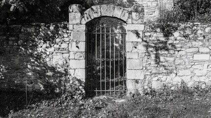 Fototapeta premium Decaying Walls and Gates in a Forgotten City