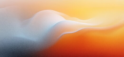 Gradient Background Abstract Expressionism Smooth Warm Orange Silver Soft Glow Design