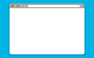 Browser window mockup. Modern internet page.