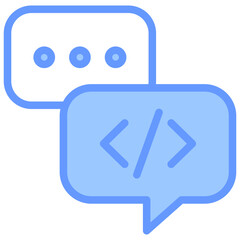 Programming Language Blue Icon