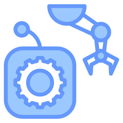 Robot Controller Blue Icon