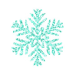 Blue glitter snowflakes texture. Png