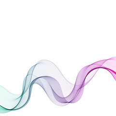 Abstract background with colored wave. Png