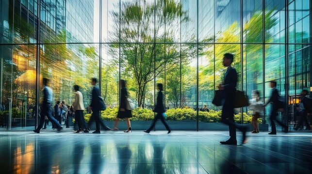 Sustainable Green Office Space with Employee Wellness in a Modern Urban Environment