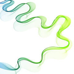 Fototapeta premium Multi-colored beautiful wave. Png