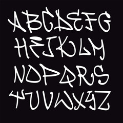 pack with graffiti and graffiti letters