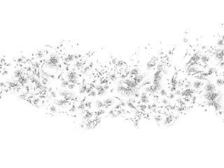 Obraz premium Explosion of silver dust . Png