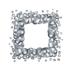Obraz premium Gray Pearl. Falling Gems Abstract Background. Shiny Design. Png