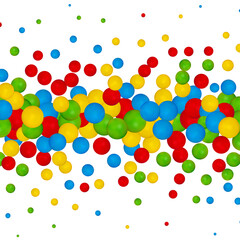 Colorful balls background, design for banner, poster, flyer, card, postcard, cover, brochure. Png