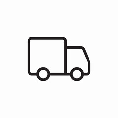 Fototapeta premium truck lorry delivery icon sign vector