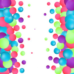 Colorful balls background, design for banner, poster, flyer, card, postcard, cover, brochure. Png