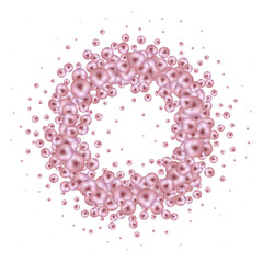 Obraz premium Pink balloons, bunny balloon, pink bubbles beautiful, texture. Png