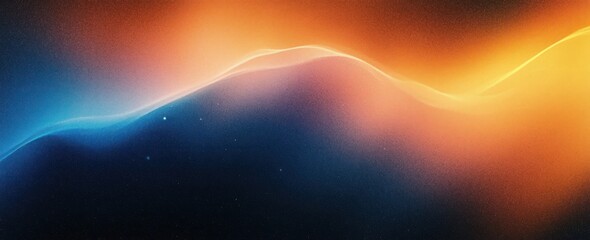 Vibrant Abstract Background with Orange Blue Gradient Soft Transitions Modern Digital Art