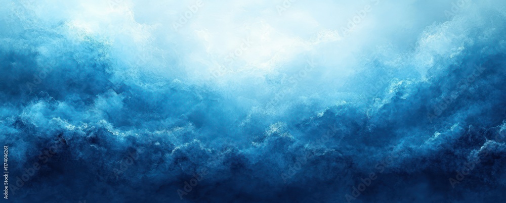 Aufkleber blue gradient abstract background soft texture light blurred design wallpaper