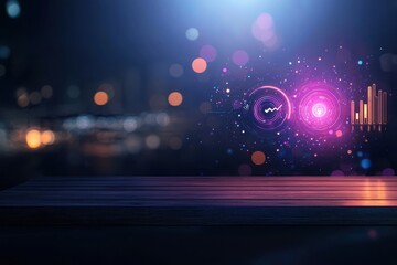 Ai-enhanced personalized learning dashboards transforming education digital space visual data nighttime innovation