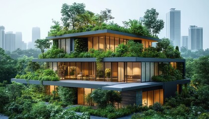 Fototapeta premium Sustainable Construction Blueprints for Eco-Friendly Architecture and Green Building Practices
