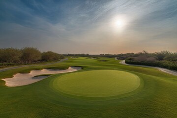 Obraz premium golf course in the summer