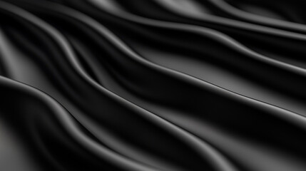 Obraz premium A smooth black gradient texture in a dimly lit, minimalist setting, offering a clean and sophisticated stage for product photography or visual storytelling. Black gradient texture