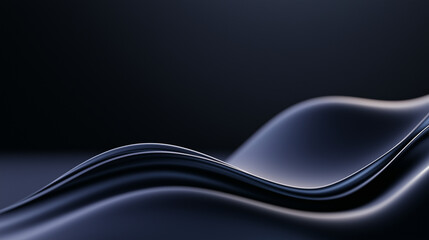 A smooth black gradient texture in a dimly lit, minimalist setting, offering a clean and sophisticated stage for product photography or visual storytelling. Black gradient texture