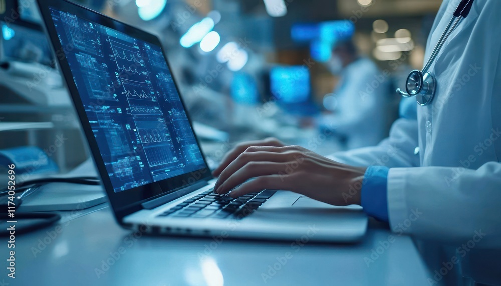 Aufkleber digital patient record access and management in healthcare for enhanced security and efficiency
