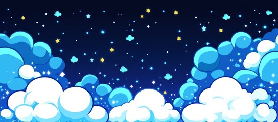 The midday sun gleams upon the blue sky, creating a bright scene. Captured in a broad photograph