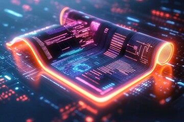 Digital Invoice Template for E-Invoice Management with QR Code for Secure Online Payment Solution