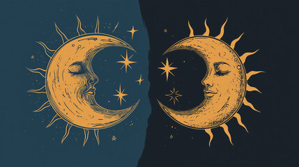 Celestial Sun and Moon Balance