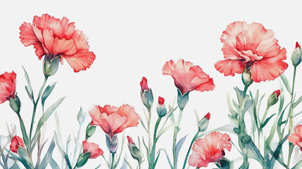 Fototapeta premium Elegant wedding invitation card background vector. Minimal hand painted watercolor botanical flowers texture template background. Design for wedding, vip cover, poster, rsvp moderncard.Valentine's Day