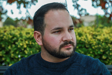 Man Feeling Fear For Something Coming 