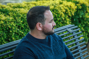 Man Feeling Fear For Something Coming 
