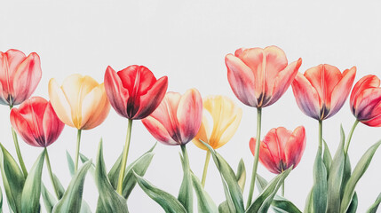 Fototapeta premium Elegant wedding invitation card background vector. Minimal hand painted watercolor botanical flowers texture template background. Design for wedding, vip cover, poster, rsvp moderncard.Valentine's Day