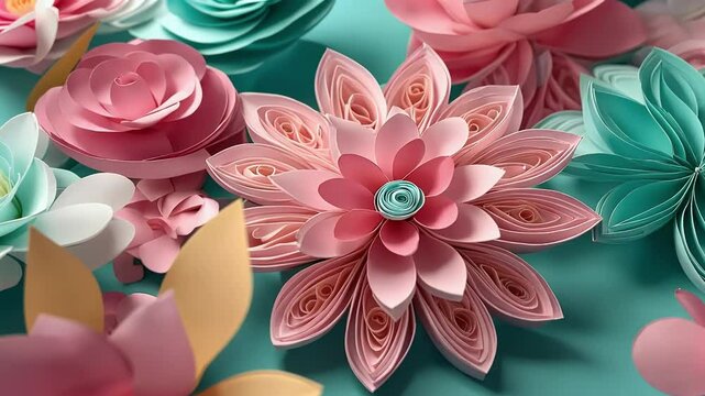 Beautiful quilled floral designs featuring vivid paper blooms perfect crafting inspiration colorful handmade decoration ideas