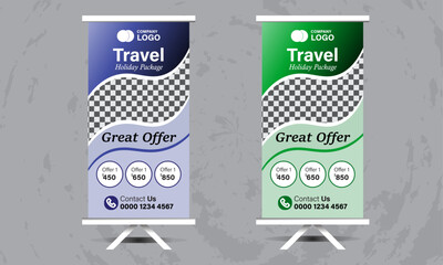 Travel Rollup Banner for Business Branding