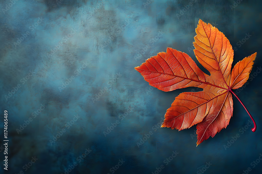 Poster an autumn leaf textured background with ample space for adding text or graphics