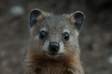 Obraz premium Quokka, Setonix brachyurus, inhabits Rottnest Island, Western Australia