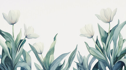 Elegant wedding invitation card background vector. Minimal hand painted watercolor botanical flowers texture template background. Design for wedding, vip cover, poster, rsvp moderncard.Valentine's Day