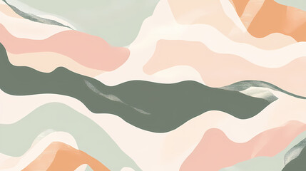 Earthy pastel marble camouflage: a layered abstract design, the season's hottest fashion trend. Earthbound. Illustration