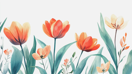 Elegant wedding invitation card background vector. Minimal hand painted watercolor botanical flowers texture template background. Design for wedding, vip cover, poster, rsvp moderncard.Valentine's Day