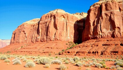 Obraz premium Stunning geological wonder of iconic rock formation in national park, nature's beauty