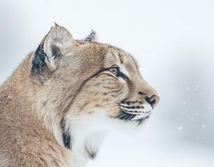 Fototapeta premium Portrait of a beautiful puma on a transparent background in PNG format. Cougar, mountain lion, panther, striking pose, American wildlife